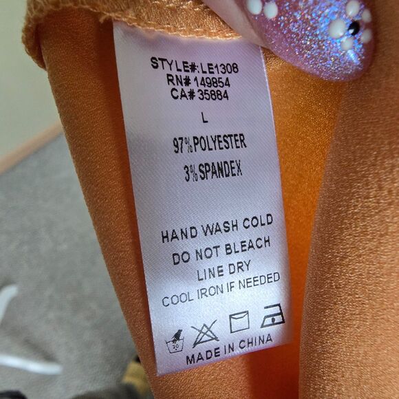 NWT Sage the Label Apricot Slip Midi Dress Criss Cross Back Minimalist Summer L - Picture 8 of 8